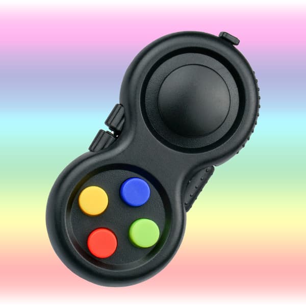 Fidget Pad 8 Funksjons Fidget Leke Terning Kontroller Stressreduserer f