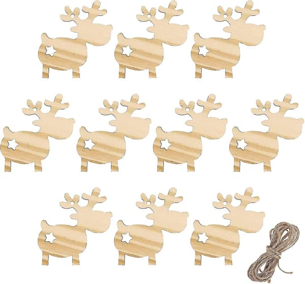 Hengende juletrepynt i tre
