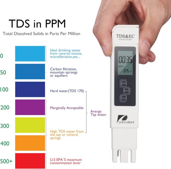 Vattenkvalitetsmätare TDS EC Temperatur 3 i 1 Set Digital Te