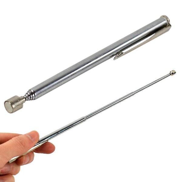 2st Bärbar Teleskopisk Magnetisk Pick Up Rod Tool Stick förlängningsmagnet