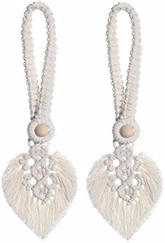 1 Par Gardinholdere i Landlig Stil Bomulls Gardin Spenne Draperi
