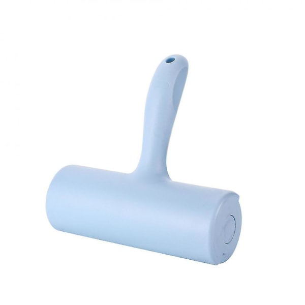 Lint Roller Flip Stick-lim för hårborttagning av husdjur, luddborttagning för hund och katt, för kläder, möbler och golv, superlim, (himmelblå stor