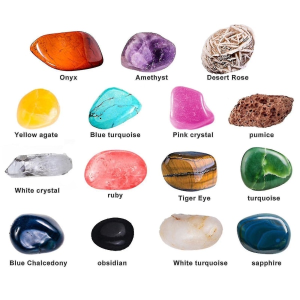 Crystals Digging Kits, 15st Ädelstenar Science Kits Crystals Dig