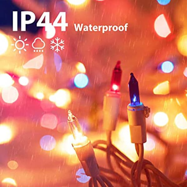 Patriotiska Mini-lampor, 100 LED, Plug-in, Inomhus & Utomhus