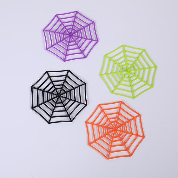 20-pack Halloween Plast Spindelnät - Orange