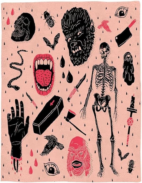 150CM x 200CM Halloween-teppe, perfekt for festsofaer-19
