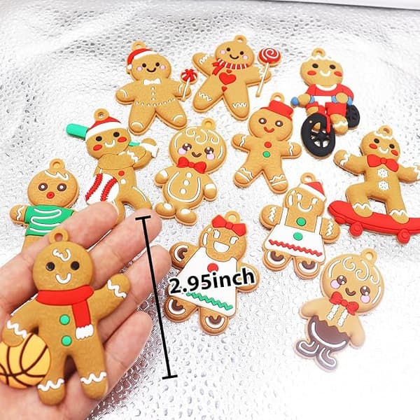 Juletræspynt og Ornamenter Sæt - Gingerbread Man De