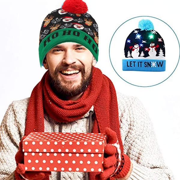 Lysande Jul Hatchristmas Mössa Med