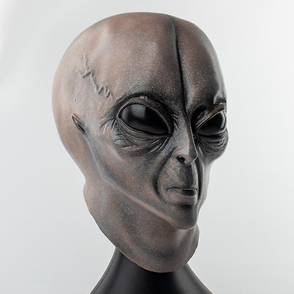 Ghyt Area 51 Alien Adult Grå Mask för Halloween