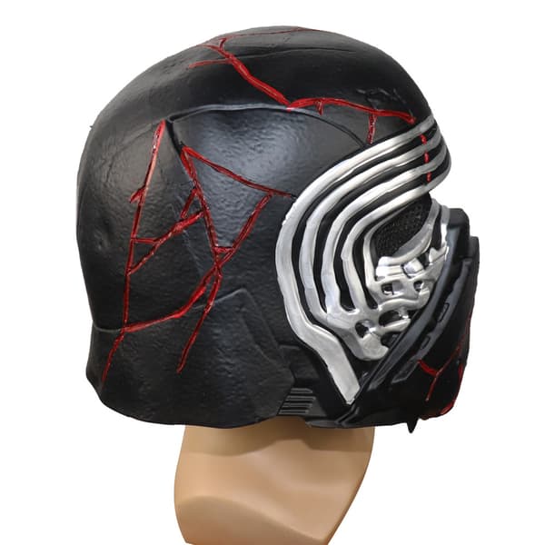 Vader Kylo Ren -kypärä, lateksinaamio arpeilla