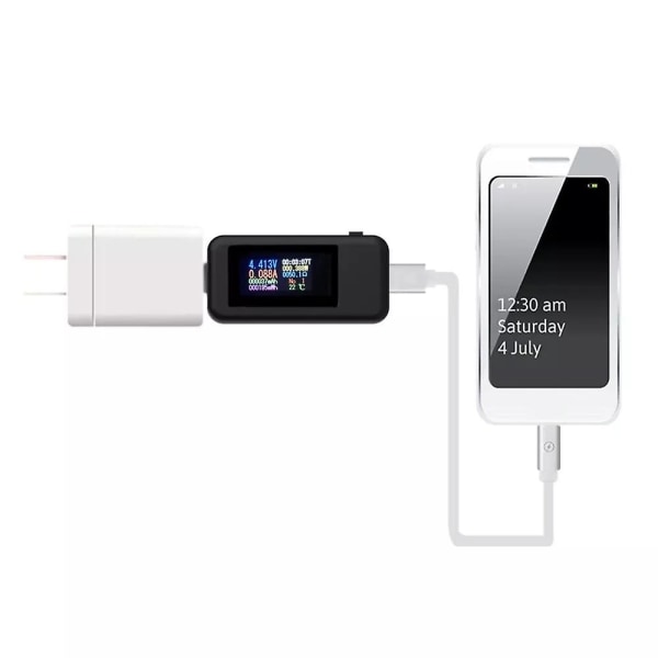 Kws-mx18 10 In1 digital LCD-skärm USB -testare Spänning Strömtestare Power Timing Amperemeter USB -laddare Testare Detektor Voltmeter