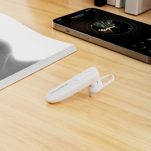 BOROFONE BC36 Trådløse Bluetooth Øretelefoner - Bag-øret Stil - Hvid White