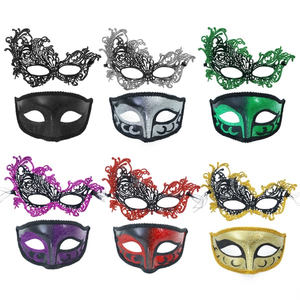 Performance Masks Halvmasker Spraymaling Plastmaskesett - Gull