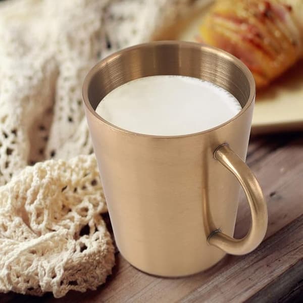 300 ml dobbeltvegg rustfritt stål kopp, egnet for grilling, hjem