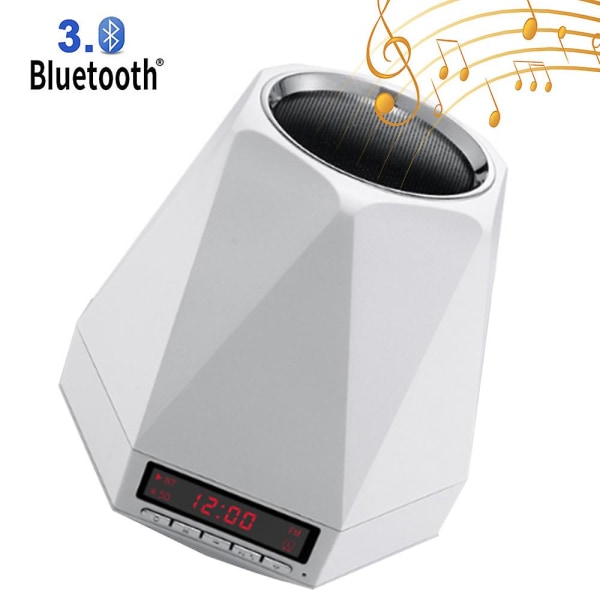 Bluetooth högtalare, bordslampa väckarklocka, nattljus Bluetooth högtalare
