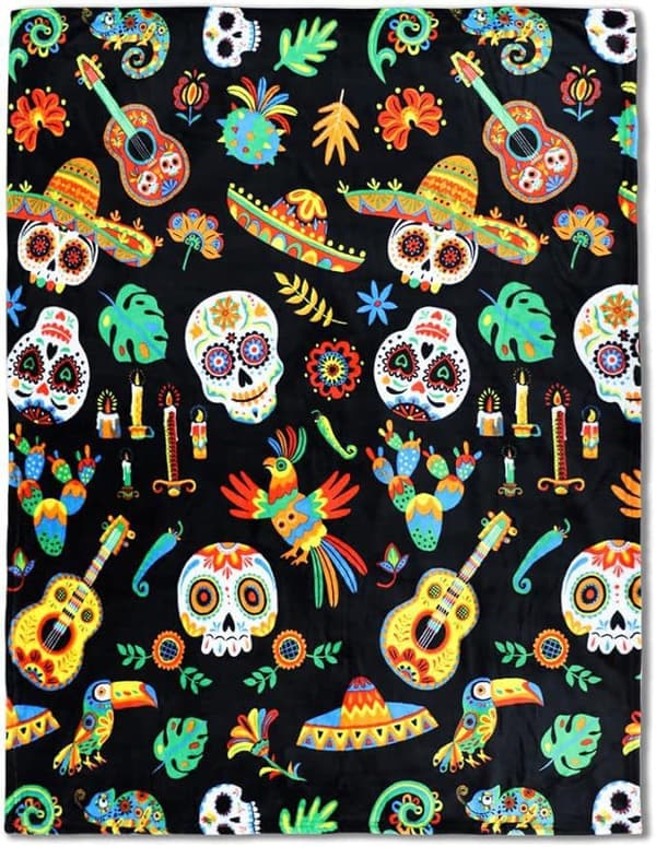 150CM x 200CM Halloweenfilt, perfekt för festsoffor och sängar-80
