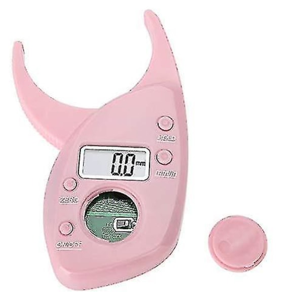 Rosa kroppsfettmonitorer, bärbar digital mätare för hudvecksmätning