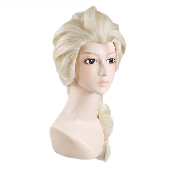 Anime Cosplay Parykk - Gylden Elsa