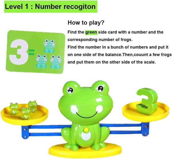 Groda Balans Cool Math Räknespel Pedagogisk Tidig Inlärning S