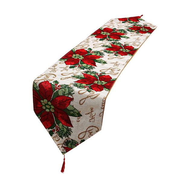 Julebordløber 72 Tommer Lang Burlap Linen Julepynt