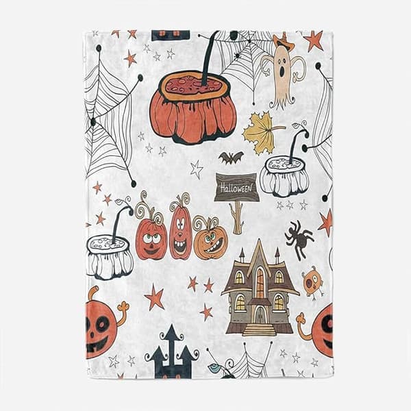 75CM x 100CM Halloween-teppe, perfekt for sofakvelder og senger - 9
