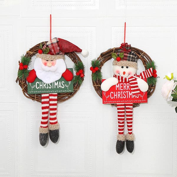 Juldocka Dörrkrans, Hängande Julkrans Girlander Dec