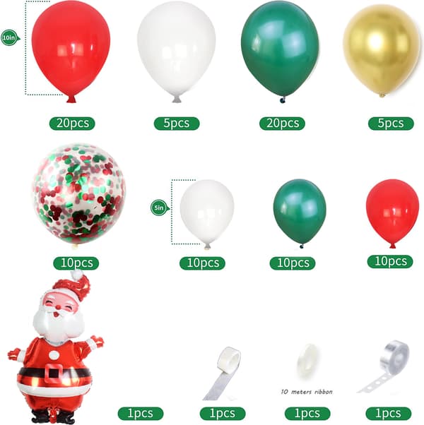 94-pack julbågsballonger