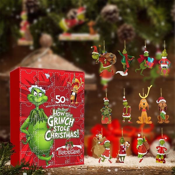 1 st (Grinch) Julkalender Olika Stilar 24 Dagar Jul