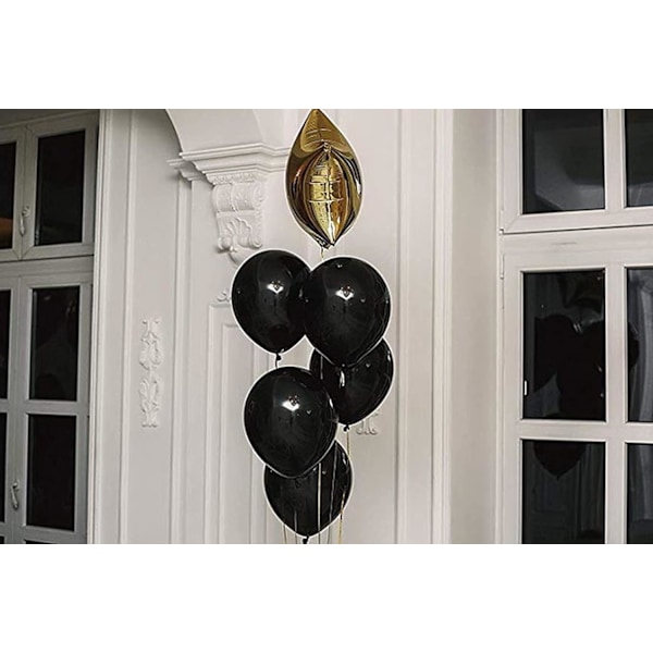 10 klara latexballonger med konfetti och paljetter