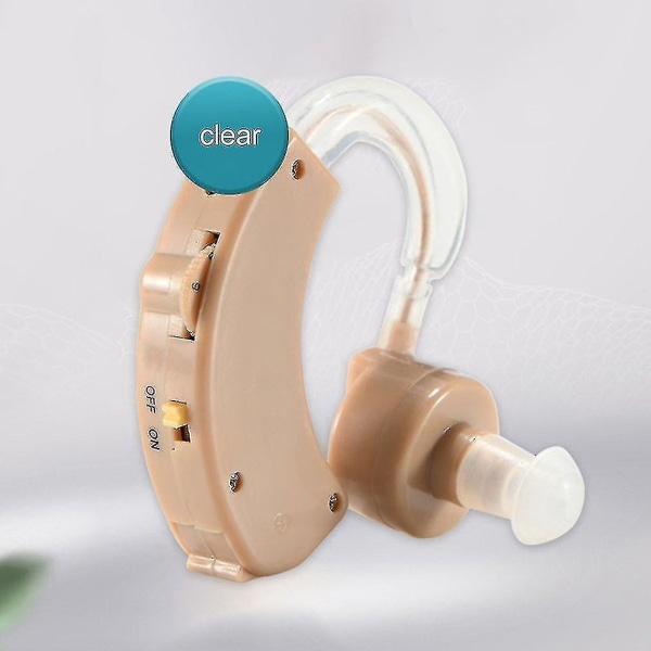 Hörapparat Bärbar Öronmonterad Förstärkande Hörapparat Klart ljudkvalitet Ljudförstärkare Enkelknappsmanövrering