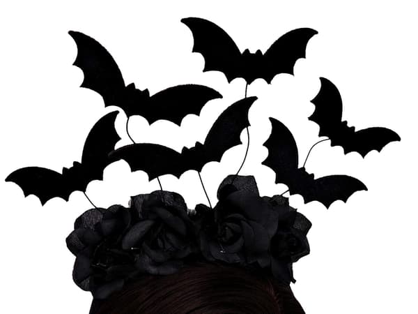 5 kpl Halloween Musta Lepakko Pääpanta Asuste