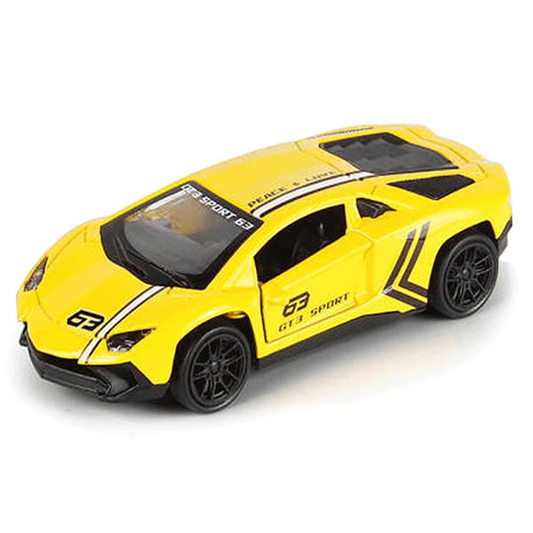1Pc Legering Diecast bilmodell Pull Back Bilmodell för barn White