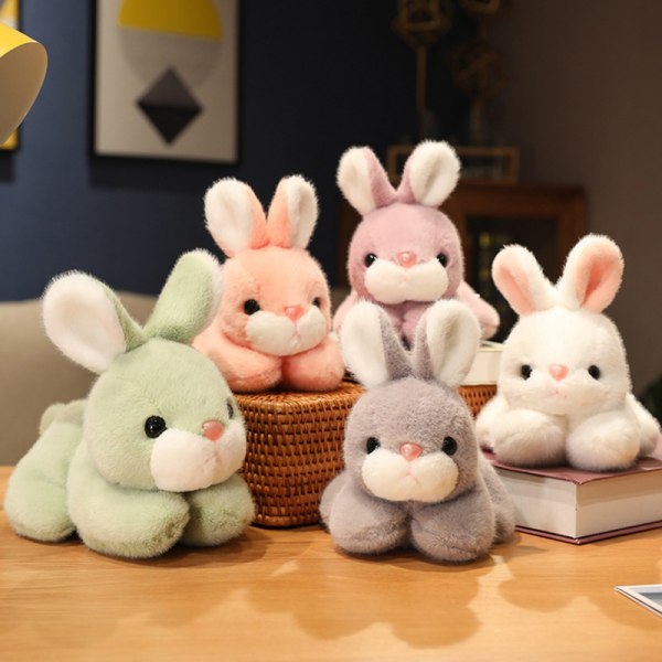 Leksaker e Bunny Dolls Fyllda heminredning Födelsedagspresent White