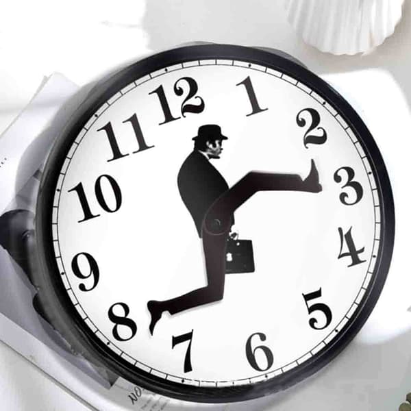 Funny Walks Klocka Klassisk väggklocka Home Watch Black