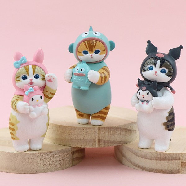 Shark Cat COS Sanrio Doll Dekoration Shark Cat Dolls Leksaker A2