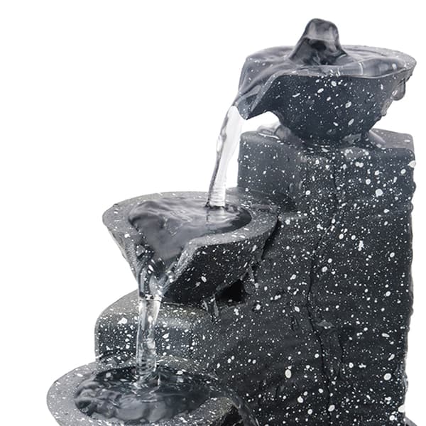 Fontän vattenfall scen bordsskiva dekor Meditation vattenfall Black