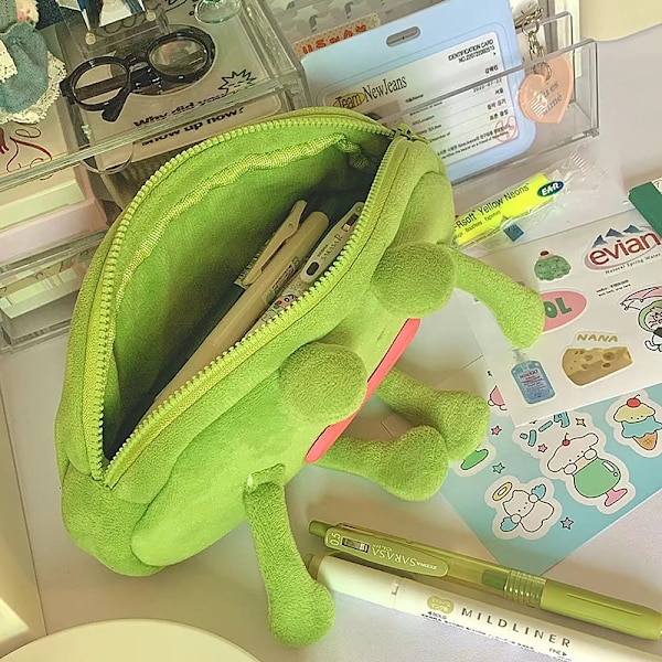 Rolig Big Mouth Frog Pennväska Studenter Stationär pappersvaruförvaring A1