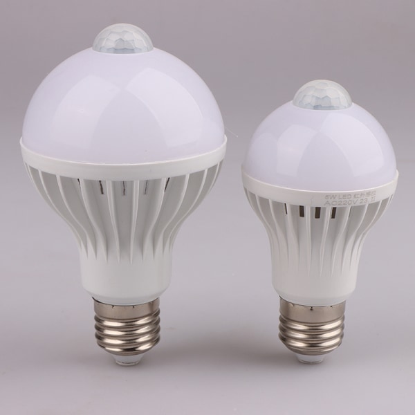 För Corridor Night Light LED E27 Bulb Randig rörelsesensor 7W