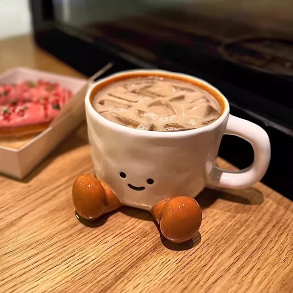 Kawaii Keramisk Mugg Intressant Kaffekopp Heminredning Mjölkmugg A1