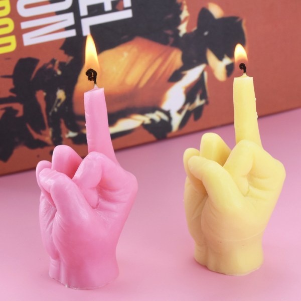 Rolig långfinger silikon form handgjord form