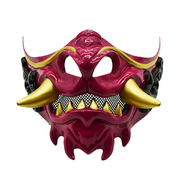 Halvmask Röd Prajnaparamita Mask Halloween Ond Djävul Fest Ma A3
