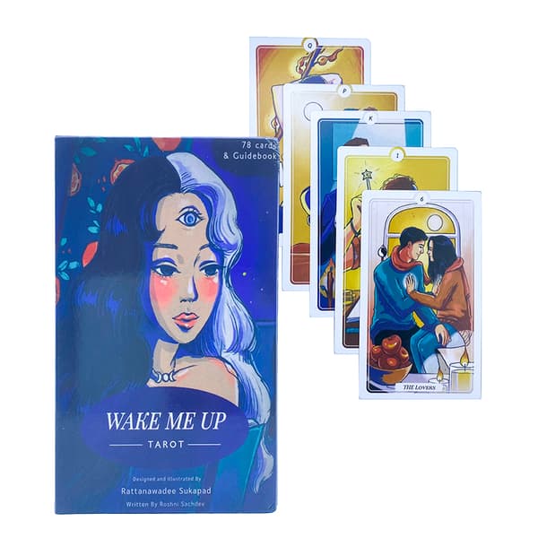 12*7CM Wake Me Up Tarot Card Divination Deck Brädspel