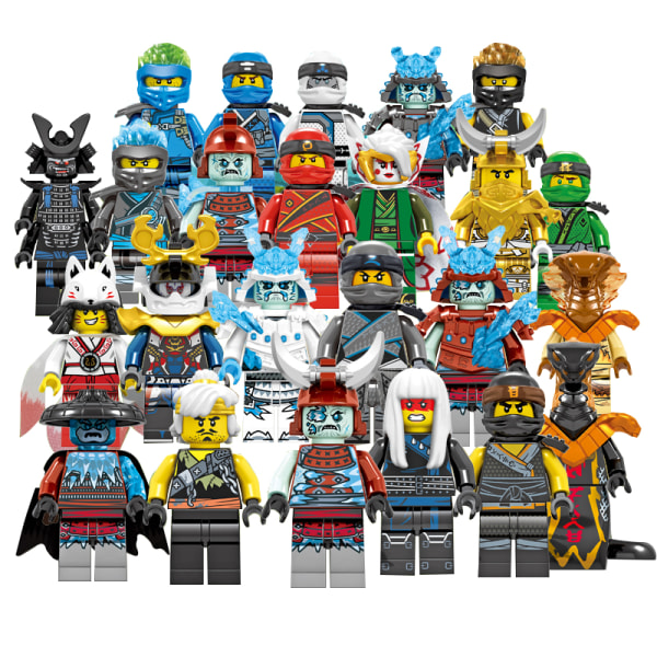 24 st go Minifigurer Kai Jay Master Building Blocks Toy colorful