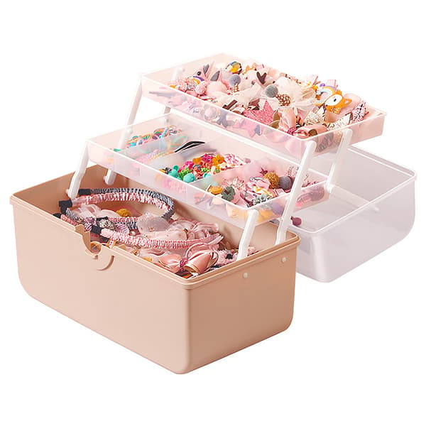 Barnhårtillbehör Förvaringsbox Huvudrep Organizer White