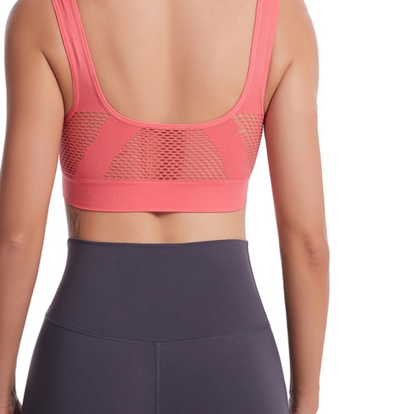 Damer Andas Mesh högt stöd UnderWire Sports BH romantic purple M