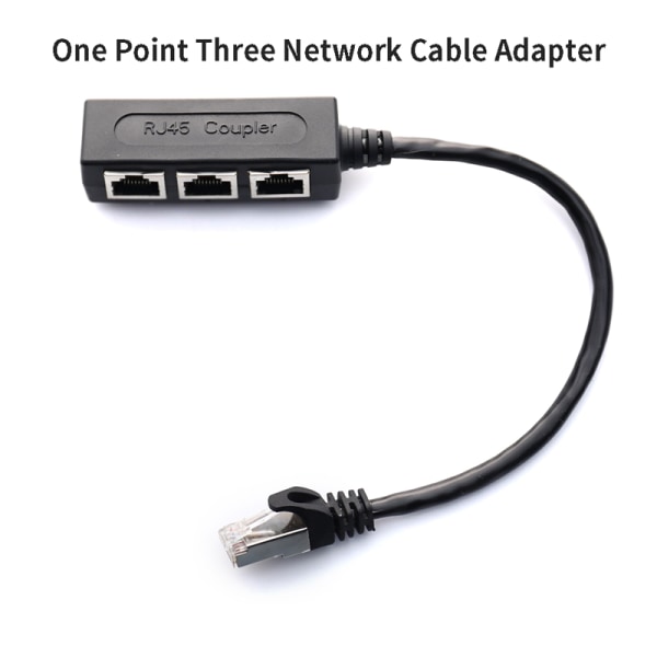 Splitter LAN Ethernet Nätverkskontakt Adapterkabel
