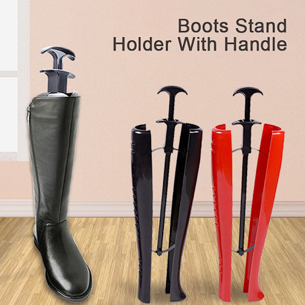 1 st stövlar stativ hållare med handtag dam boot sko träd Stretch Black