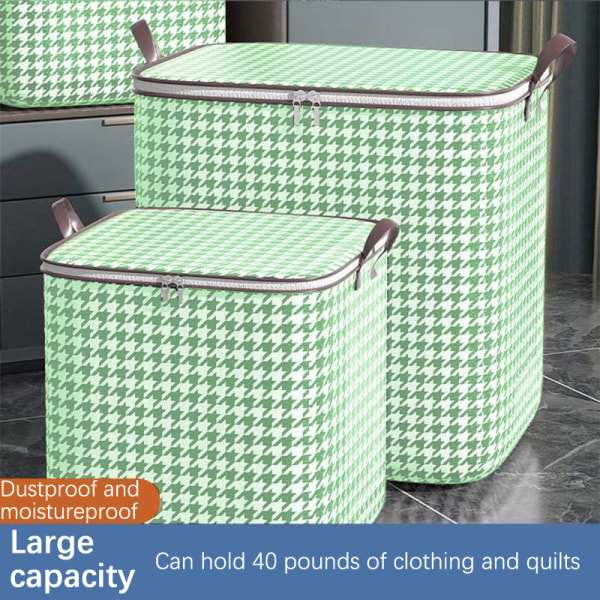 Tyg förvaringslådor med lock Kläder Quilt Bins Container 180L