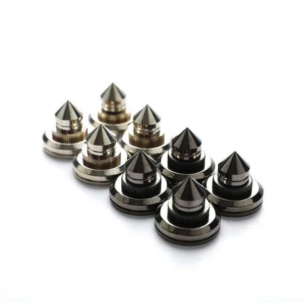 4 Set Högtalarstativ Fotdyna Koppar Högtalarbox Spikes Black