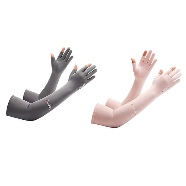 Arm Sleeves Summer Elastisk UV-skyddshylsa White